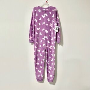 🔵3/$25 NEW George Purple Butterflies Onesie Sleeper (size S)